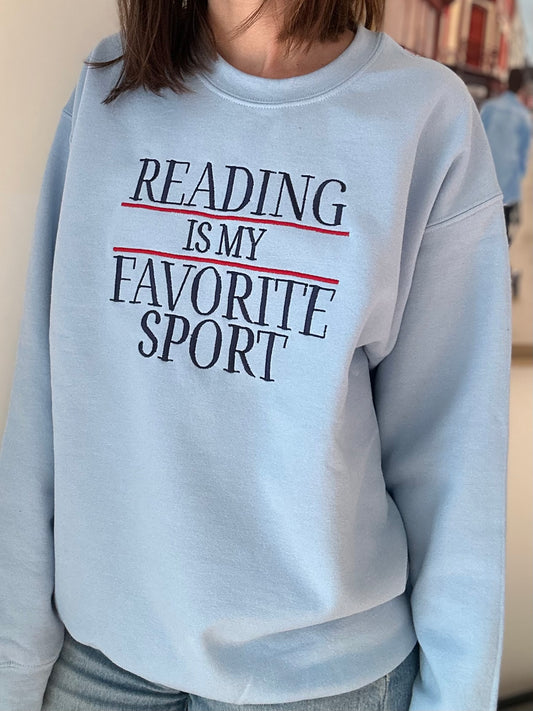 Sweat brodé pour fan de lecture