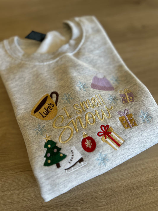 Sweat Gilmore girls brodé “I Smell Snow"