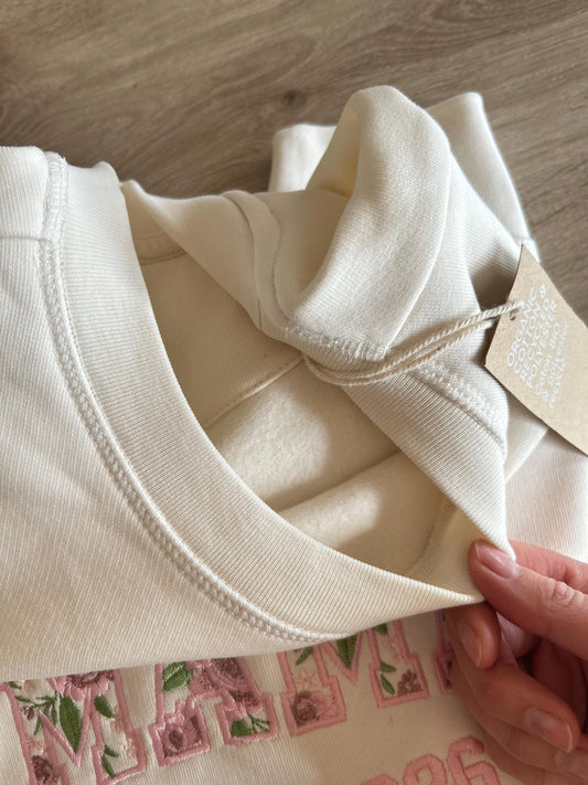 sweat maman personnalisé brodé femme - intérieur molletonné