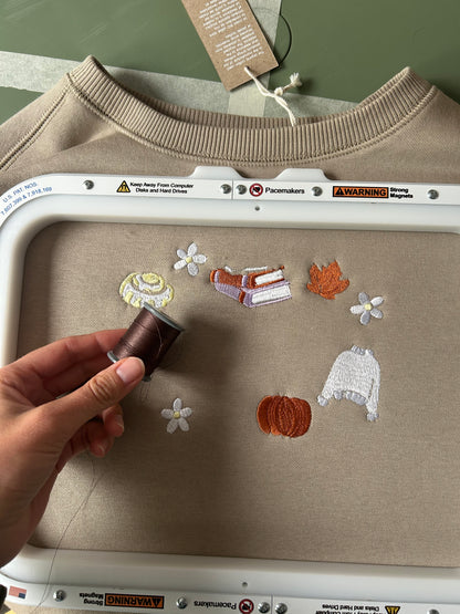 Sweat All booked for fall brodé, cadeau lectrices et automne