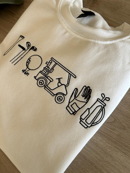 Sweat pour les fans de golf, cadeau pour hommes et papas