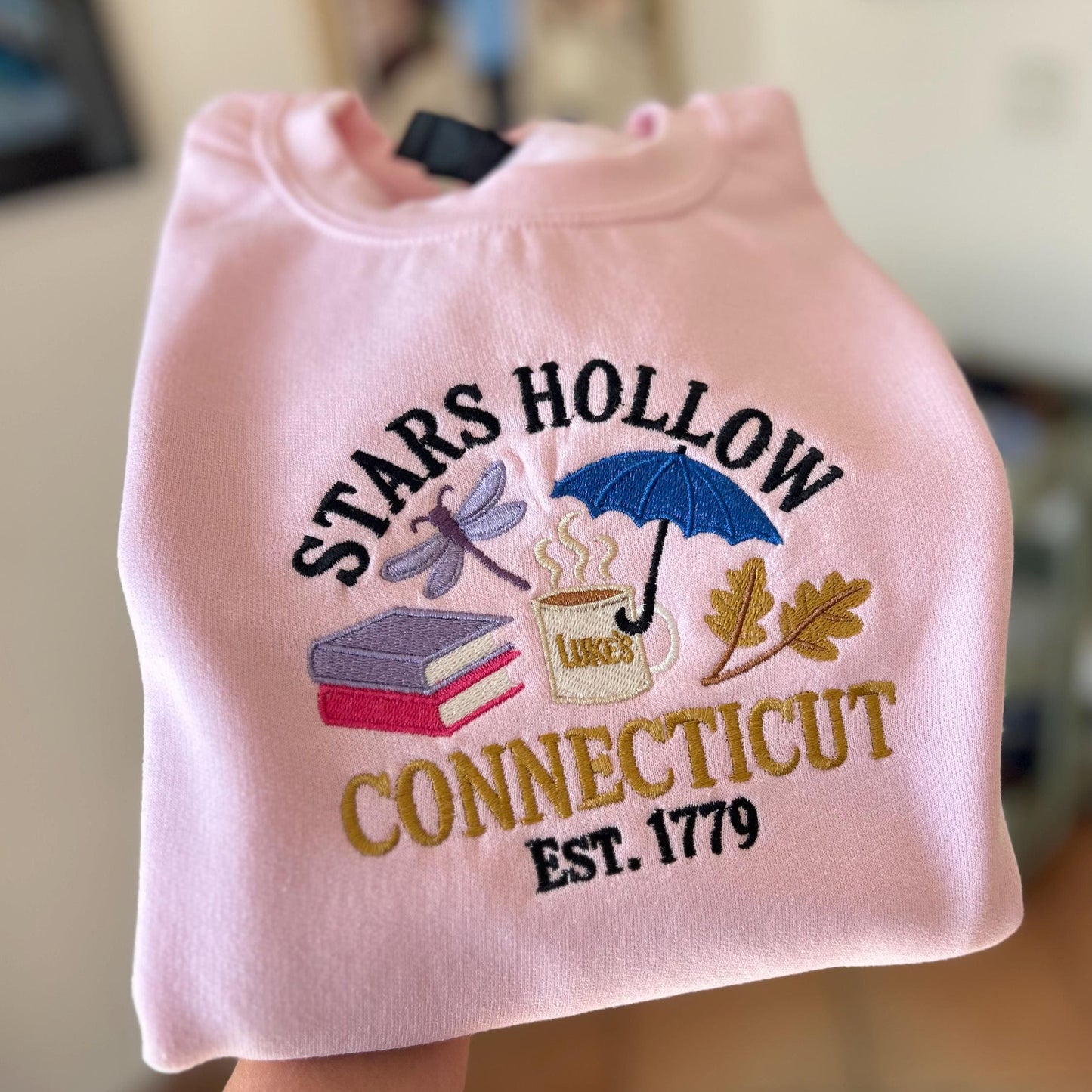 Sweat Gilmore girls brodé Stars Hollow CT