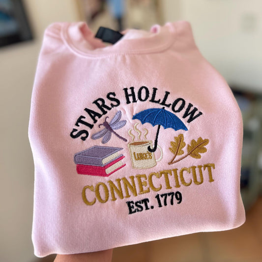 Sweat Gilmore girls brodé Stars Hollow CT