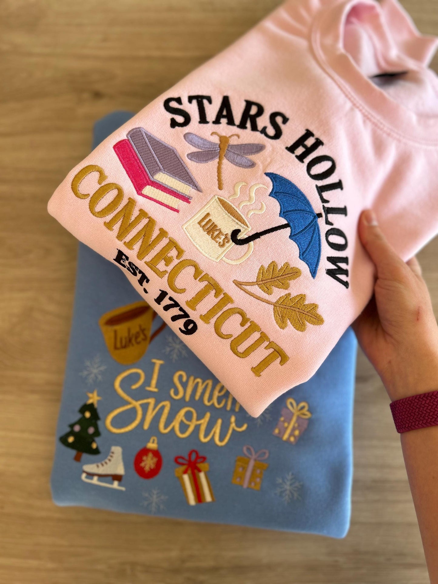 Sweat Gilmore girls brodé Stars Hollow CT
