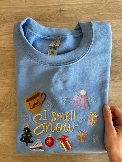 Sweat Gilmore girls brodé “I Smell Snow"