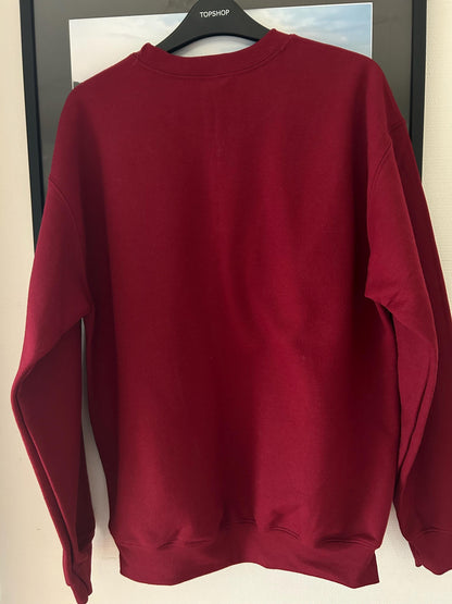 Sweat pull hiver Noël brodé All booked for Christmas