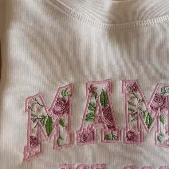 vidéo de sweat maman personnalisé brodé femme