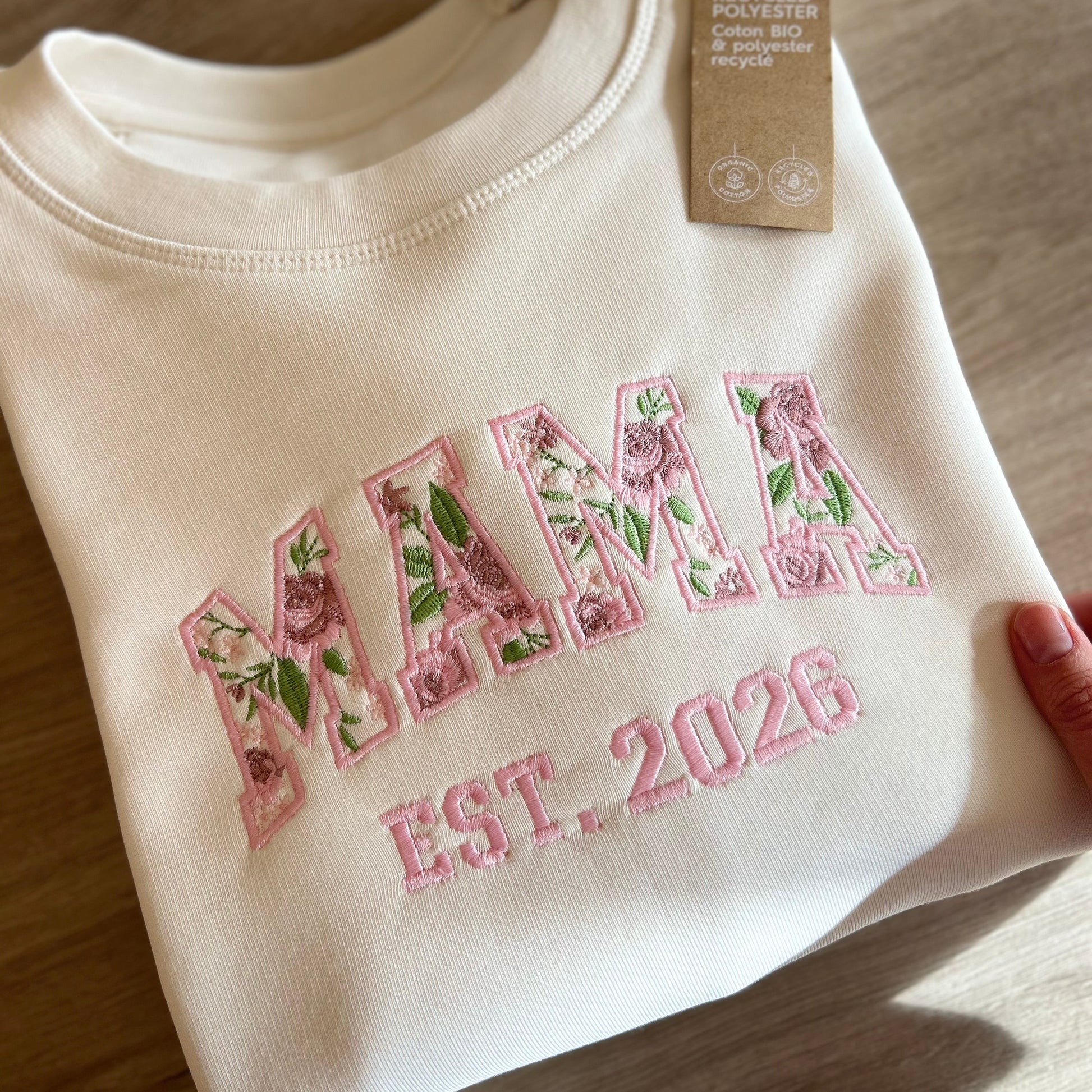 sweat maman personnalisé brodé femme