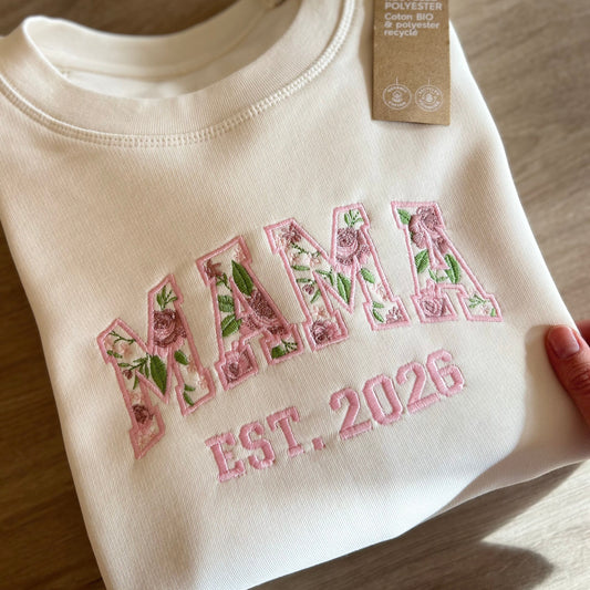 sweat maman personnalisé brodé femme
