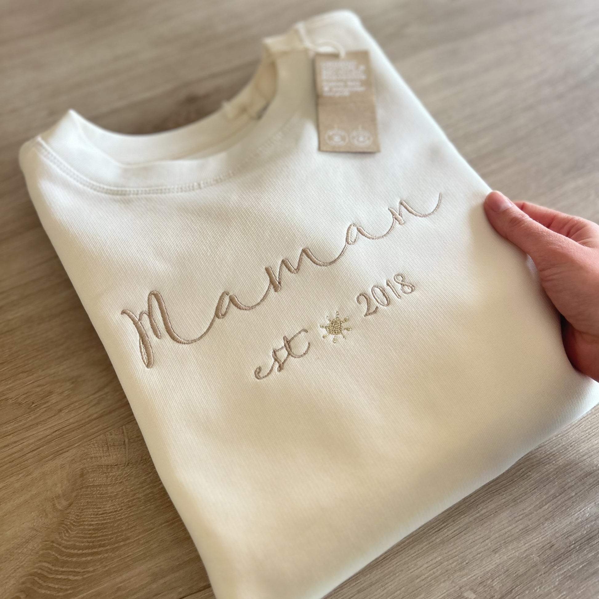 sweat maman personnalisé brodé