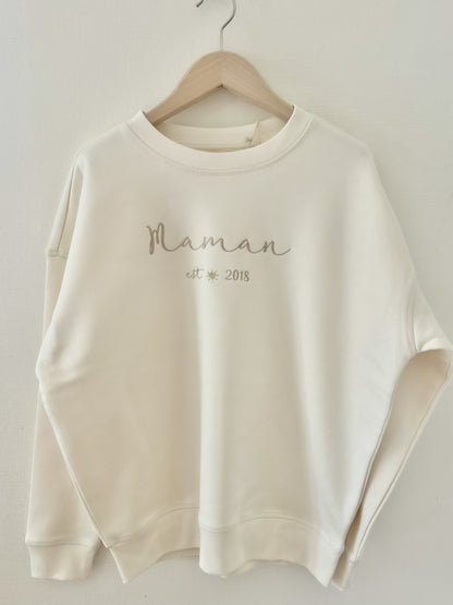 sweat maman personnalisé brodé